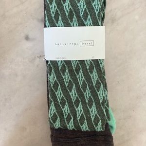 Grey and green patterned tights - hanselfrombasel NWT